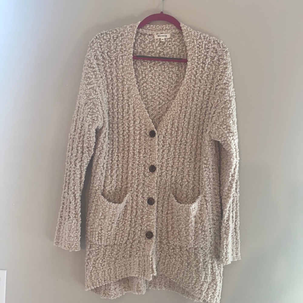 Cream sweater/cardigan